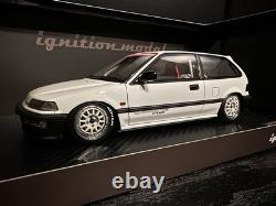IG3126 1/18 Honda Civic EF9 SiR White ignition model MUGEN VTEC KANJO Style