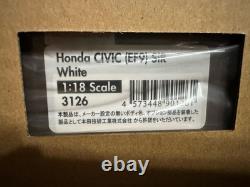 IG3126 1/18 Honda Civic EF9 SiR White ignition model MUGEN VTEC KANJO Style