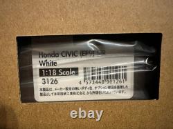 Ignition Model 1/18 Honda CIVIC EF9 SiR White Mugen Kanjo Style IG3126