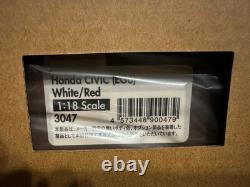 Ignition Model 1/18 Honda Civic EG6 White/Red KANJO B16 Mugen Osaka IG3047