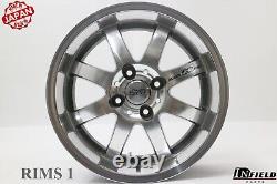 JDM 15 MUGEN NR 15x6.5 +50 4x100 RIMS HONDA CIVIC EF EG EK JAZZ FIT CRX #E3912