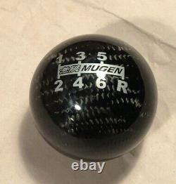 JDM HONDA MUGEN Carbon Shift Knob 6F Civic Integra S2000 Old Car