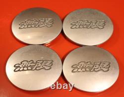 JDM MUGEN Honda MR5 54mm Wheel Center Caps 4PCS Genuine MR-5 Civic EK9 EG6 EF8