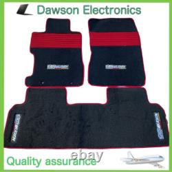 JDM MUGEN Nylon Floor Mats Carpets Front Rear 1set For 06-11 Honda Civic 4Dr 5dr