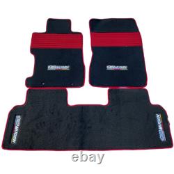 JDM MUGEN Nylon Floor Mats Carpets Front Rear 1set For 06-11 Honda Civic 4Dr 5dr