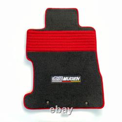 JDM MUGEN Nylon Floor Mats Carpets Front Rear 1set For 06-11 Honda Civic 4Dr 5dr