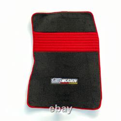 JDM MUGEN Nylon Floor Mats Carpets Front Rear 1set For 06-11 Honda Civic 4Dr 5dr
