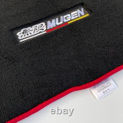JDM MUGEN Nylon Floor Mats Carpets Front Rear 1set For 06-11 Honda Civic 4Dr 5dr