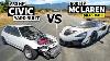 K Swapped Eg Vs Races Mclaren 620r In No Prep Drag Racing