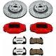 Kc1243-26 Powerstop 2-wheel Set Brake Disc And Caliper Kits Rear Coupe For Civic