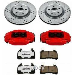 KC1243-26 Powerstop 2-Wheel Set Brake Disc and Caliper Kits Rear Coupe for Civic