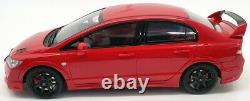 Kyosho 1/18 Scale Model Car 18038R 2017 Honda Civic Mugen RR Red
