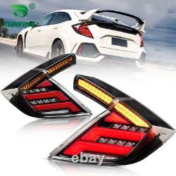 LED Mugen Smoke Tail Lights FOR HONDA CIVIC HATCHBACK FK7 FK8 TYPE-R 2016-2020