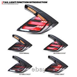 LED Mugen Tail Lights for Honda Civic Hatchback Type R 2016-2021 Rear Lamps