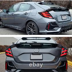 LED Tail Lights For Honda Civic Hatchback 2017-2020 Mugen FK7 FK8 4pcs Rear Lamp