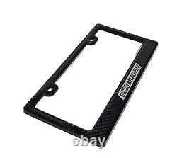 License Plate Frame Cover Carbon Fiber Look For Honda Acura CIVIC Si Mugen 33