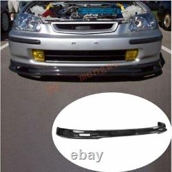 Lip Chin Spoiler Carbon Fiber For Honda Civic EK 1996-2000 Mugen Front Bumper