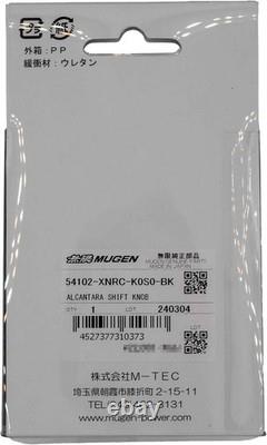 MUGEN 54102-XNRC-K0S0-BK Civic Type R FL5 Alcantara Shift Knob 6-Speed JDM 50mm