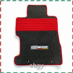 MUGEN Black Nylon Floor Mat Carpet Front Rear Anti-slip For 06-11 Honda Civic