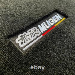 MUGEN Black Nylon Floor Mat Carpet Front Rear Anti-slip For 06-11 Honda Civic