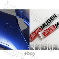 MUGEN Carbon Fiber Factory Blue Rear Spoiler Wing For 2012-2015 Honda Civic 4DR