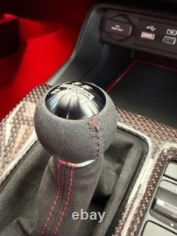 MUGEN For Honda 2022- Civic Type-R FL5 6-Speed Alcantara Shift Knob JDM New 50mm