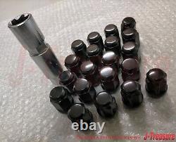 MUGEN HONDA CIVIC FK8 TYPE-R Wheel Nut & Lock Nut Set Black 5H 08181-XG8-K1S0-BL