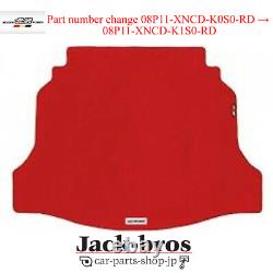 MUGEN HONDA Sports Genuine OEM Luggage Mat Red For CIVIC FK8 08P11-XNCD-K0S0-RD