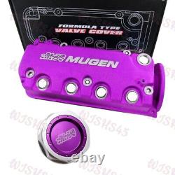 MUGEN Racing Rocker Engine Valve Cover with Oil Cap For Honda Civic VTEC SOHC