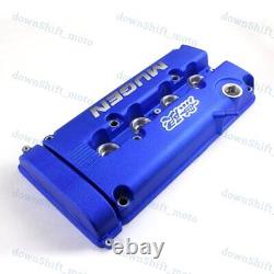 MUGEN Racing Rocker Valve Cover With Oil Cap Blue for Honda Civic B16 B17 B18 VTEC