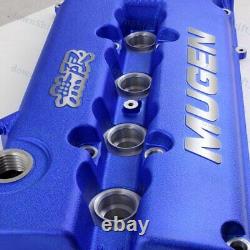 MUGEN Racing Rocker Valve Cover With Oil Cap Blue for Honda Civic B16 B17 B18 VTEC