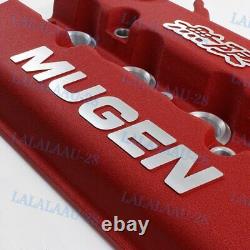 MUGEN Racing Rocker Valve Cover for Honda Civic B16 B17 B18 VTEC B18C GSR Red