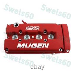 MUGEN Racing Rocker Valve Cover for Honda Civic B16 B17 B18 VTEC B18C GSR Red