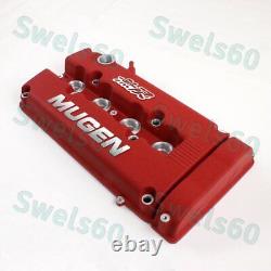 MUGEN Racing Rocker Valve Cover for Honda Civic B16 B17 B18 VTEC B18C GSR Red