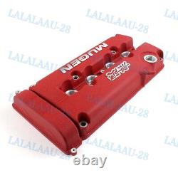 MUGEN Racing Rocker Valve Cover for Honda Civic B16 B17 B18 VTEC B18C GSR Red