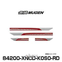 MUGEN Scuff Plate Black Red Honda Civic FK7/8 FC1 Type R 84200-XNCD-K0S0-RD JDM