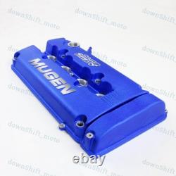 MUGEN Style Engine Valve Cover Blue For Honda Civic B16 B17 B18 VTEC B18C DOHC