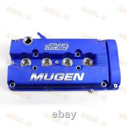 MUGEN Style Engine Valve Cover Blue For Honda Civic B16 B17 B18 VTEC B18C DOHC