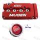 Mugen Style Engine Valve Cover With Oil Cap For Honda Civic B16 B17 Vtec B18c Dohc