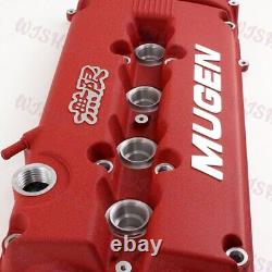 MUGEN Style Engine Valve Cover with Oil Cap For Honda Civic B16 B17 VTEC B18C DOHC