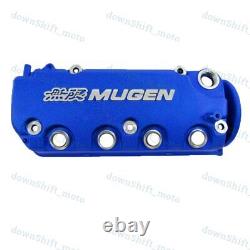 MUGEN Style Racing Engine Valve Cover Blue For Honda Civic D16Y8 D16Y7 VTEC SOHC