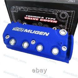 MUGEN Style Racing Engine Valve Cover Blue For Honda Civic D16Y8 D16Y7 VTEC SOHC