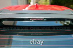 MUGEN Style Rear Roof Wing Spoiler & RED Emblem For 16-21 Honda Civic Hatchback