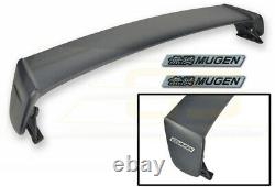 MUGEN Style Rear Trunk Wing Spoiler & Black Emblem For 96-00 Honda Civic Coupe
