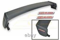 MUGEN Style Rear Trunk Wing Spoiler Red Emblem Pair For 96-00 Honda Civic Coupe