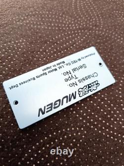 MUGEN Tag Number ID Honda Racing Acura City CR-X Integra Prelude Civic Accord