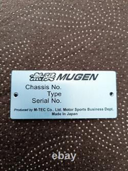 MUGEN Tag Number ID Honda Racing Acura City CR-X Integra Prelude Civic Accord