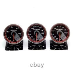MUGEN Triple Gauge Set Water Oil Temp Oil Pressure Honda Civic Integra NSX JDM