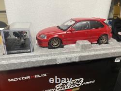 Motorhelix 1/18 Mugen HONDA Civic TYPE-R EK9 Red BNIB M85026 RARE
