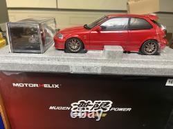 Motorhelix 1/18 Mugen HONDA Civic TYPE-R EK9 Red BNIB M85026 RARE